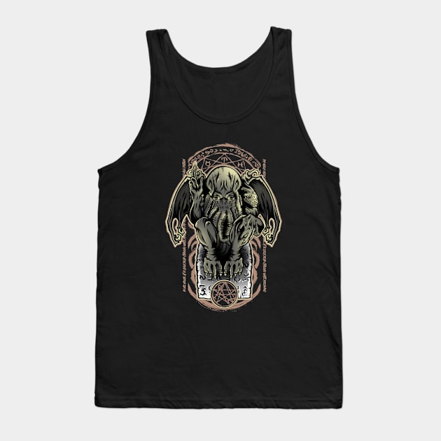 Cthulhu's Church Colored Tank Top by Fearcheck